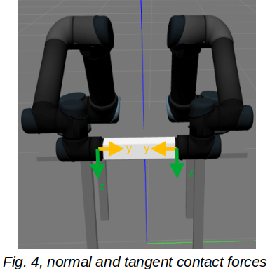 normal and tangent constraint forces